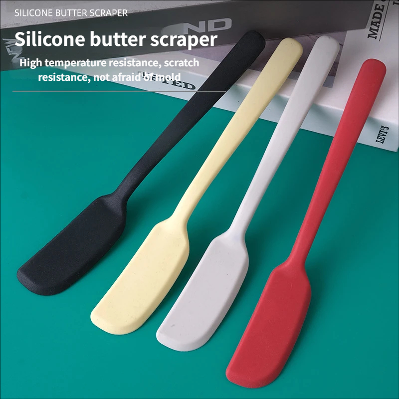 Silicone Butter Scraper Spatula Heat Resistant, BPA-Free Non-Stick Kitchen Tool for Baking, Cooking, and Mixing