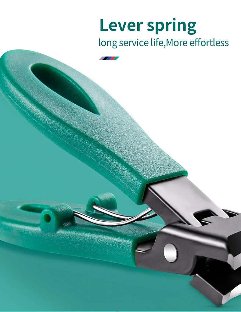 Heavy-Duty Large Jaw Nail Clipper 8mm – Stainless Steel Thick Toenail Clipper with Anti-Splash Guard