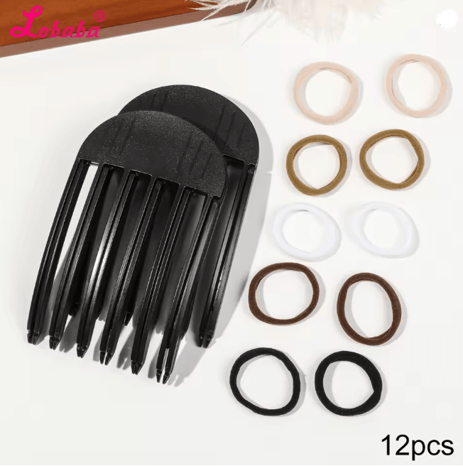 Volumizing Hair Lift Clips and Ties Set