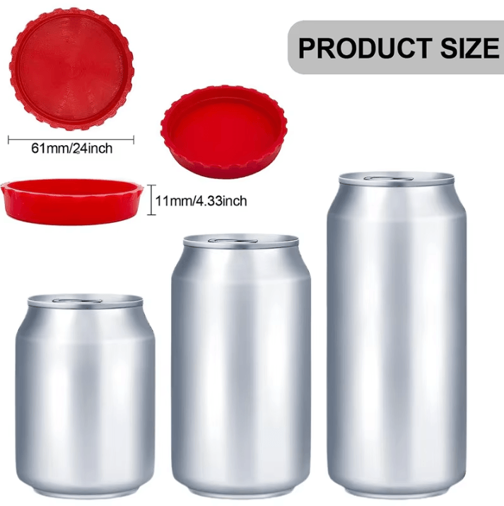 Reusable Silicone Soda Can Cap – Leak-Proof Cola & Beer Can Sealing Lid