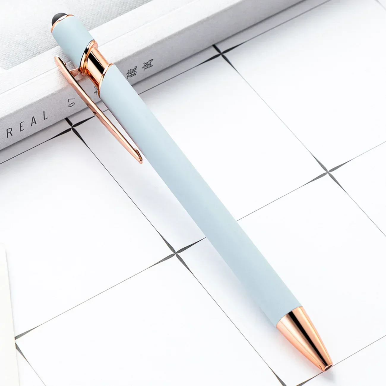 Customized Logo Ballpoint Pen, Personalized Stylus Touch Pen, Engrave Text Metal Pen, Office, School Stationery Supplies