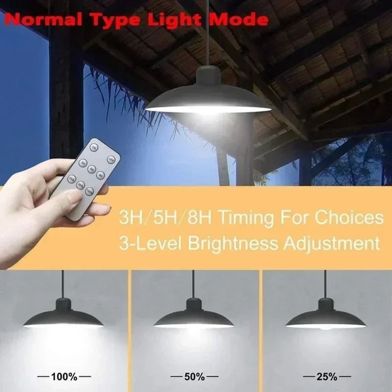 Solar Pendant Lamp Waterproof Chandelier
