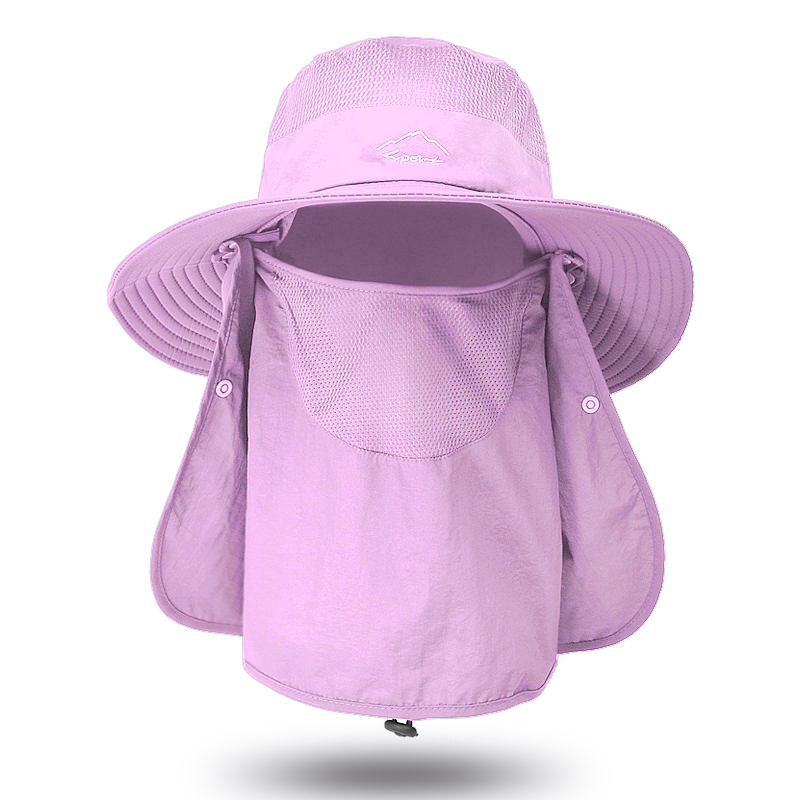 Quick Dry Fishing Hat with Face Cover Breathable Sun Protection Hat