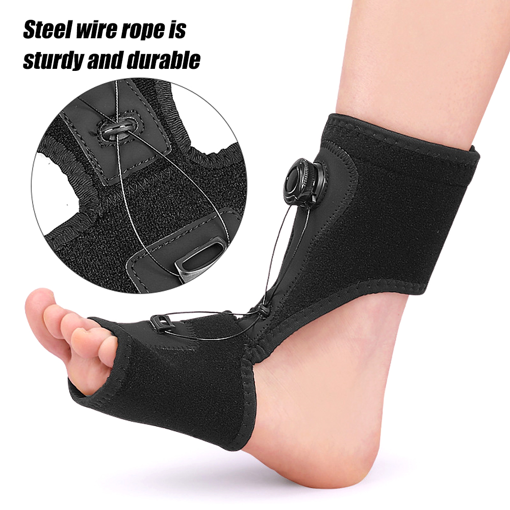 Compression Ankle Brace, Adjustable Ankle Support, Protector for Basketball, Running, Nylon Knitted Gym Ankle Strap