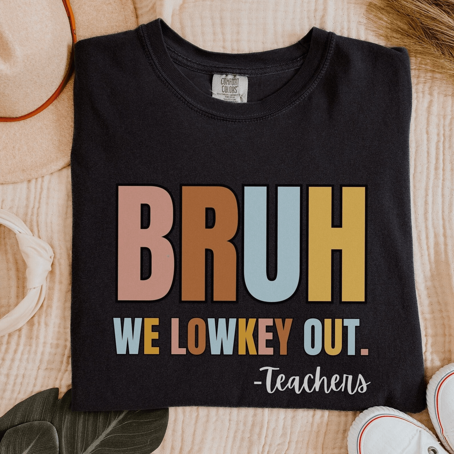 Bruh We Out Teacher Shirt Retro Last Day of School Funny Teacher Tee Gift