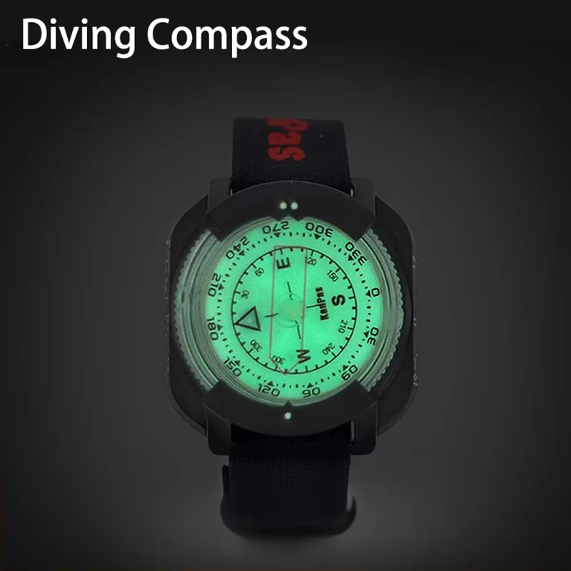 Waterproof Diving Compass Watch for Scuba Navigation and Outdoor Adventure
