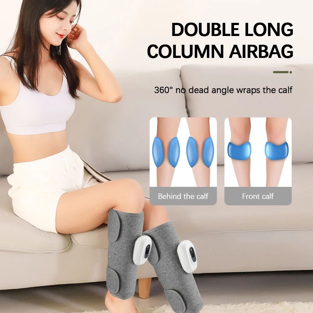 Wireless 360° Air Pressure Calf & Leg Massager with 3 Modes