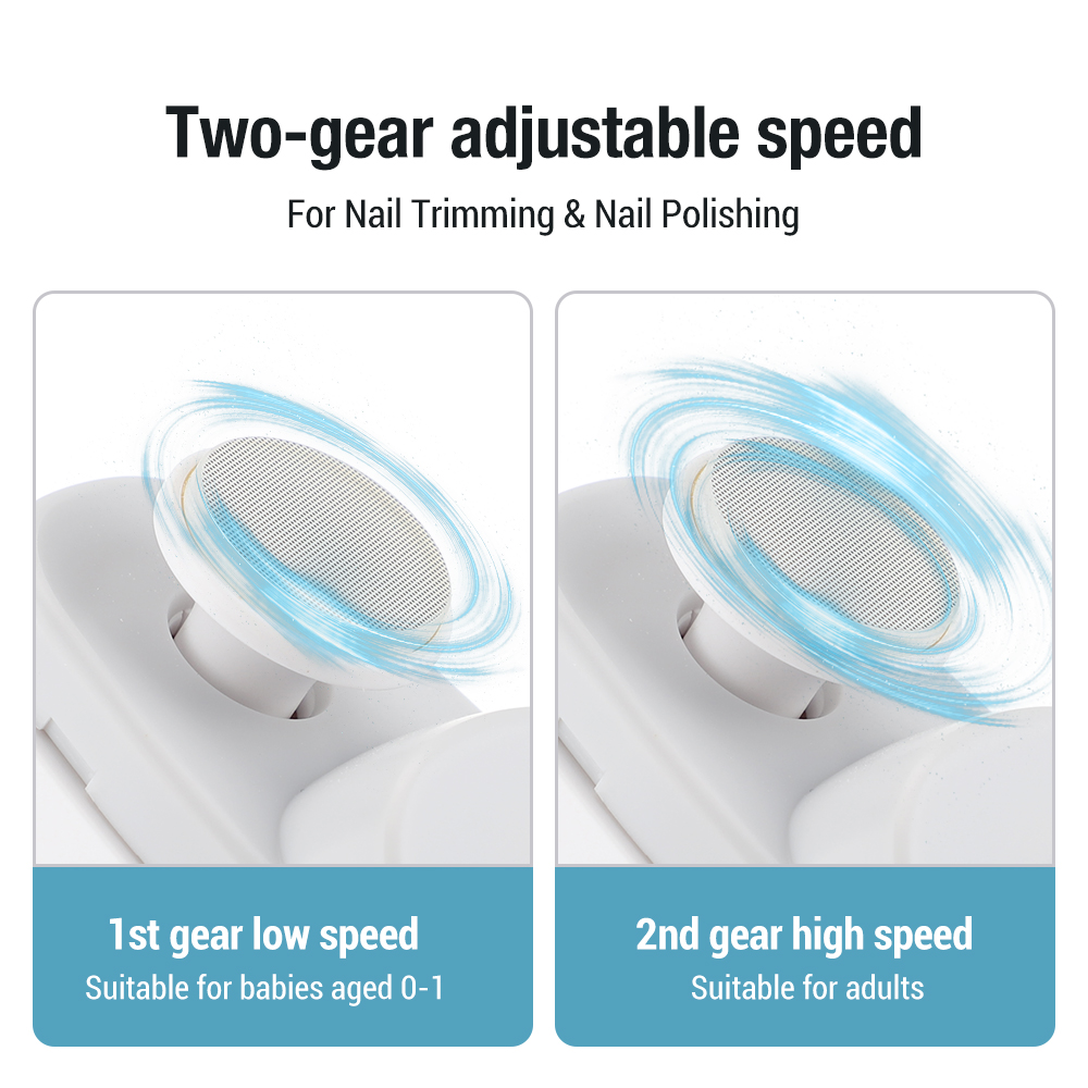 Electric Nail Clipper with LED Light Rechargeable Automatic Trimmer
