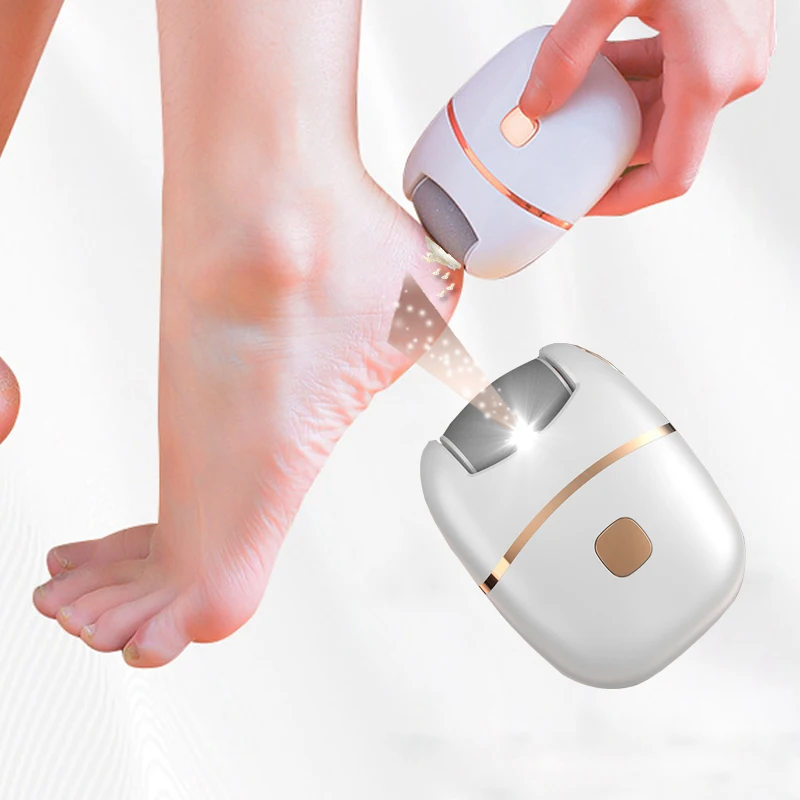 Electric Foot Grinder – Rechargeable Leather Polishing Tool with Grinding Heads for Smooth, Soft Feet