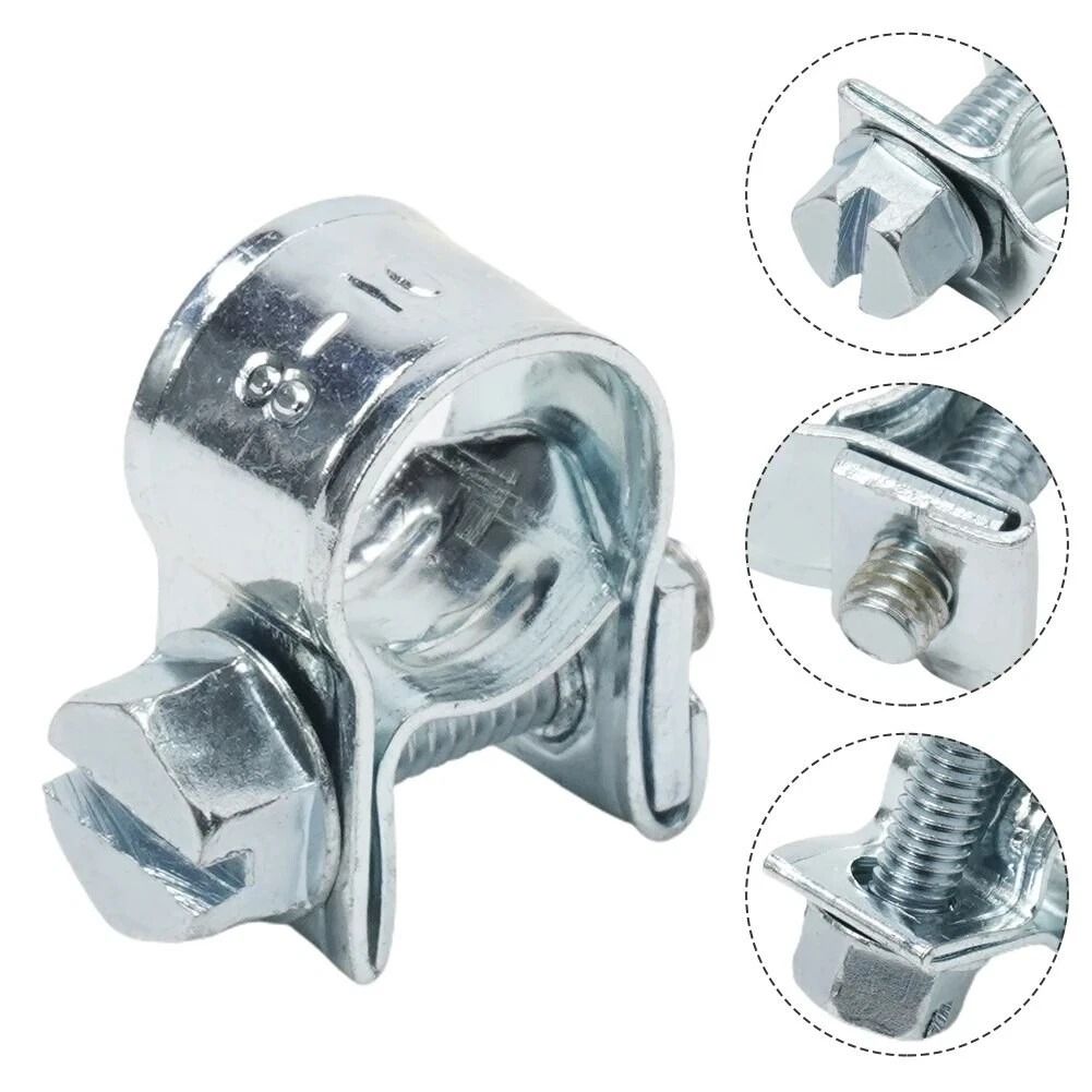 NEW Gas Line Hose Clamps, Fuel Injection Clip Pipe Clamp