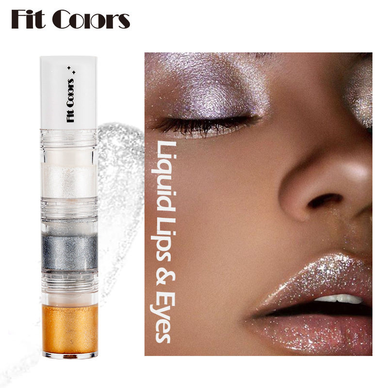 Smoky Eye Water Eyeshadow, Diamond Liquid Pearl Shimmer, Eye Shadow Liquid Lip Dye, All-Day Wear, Crease-Proof