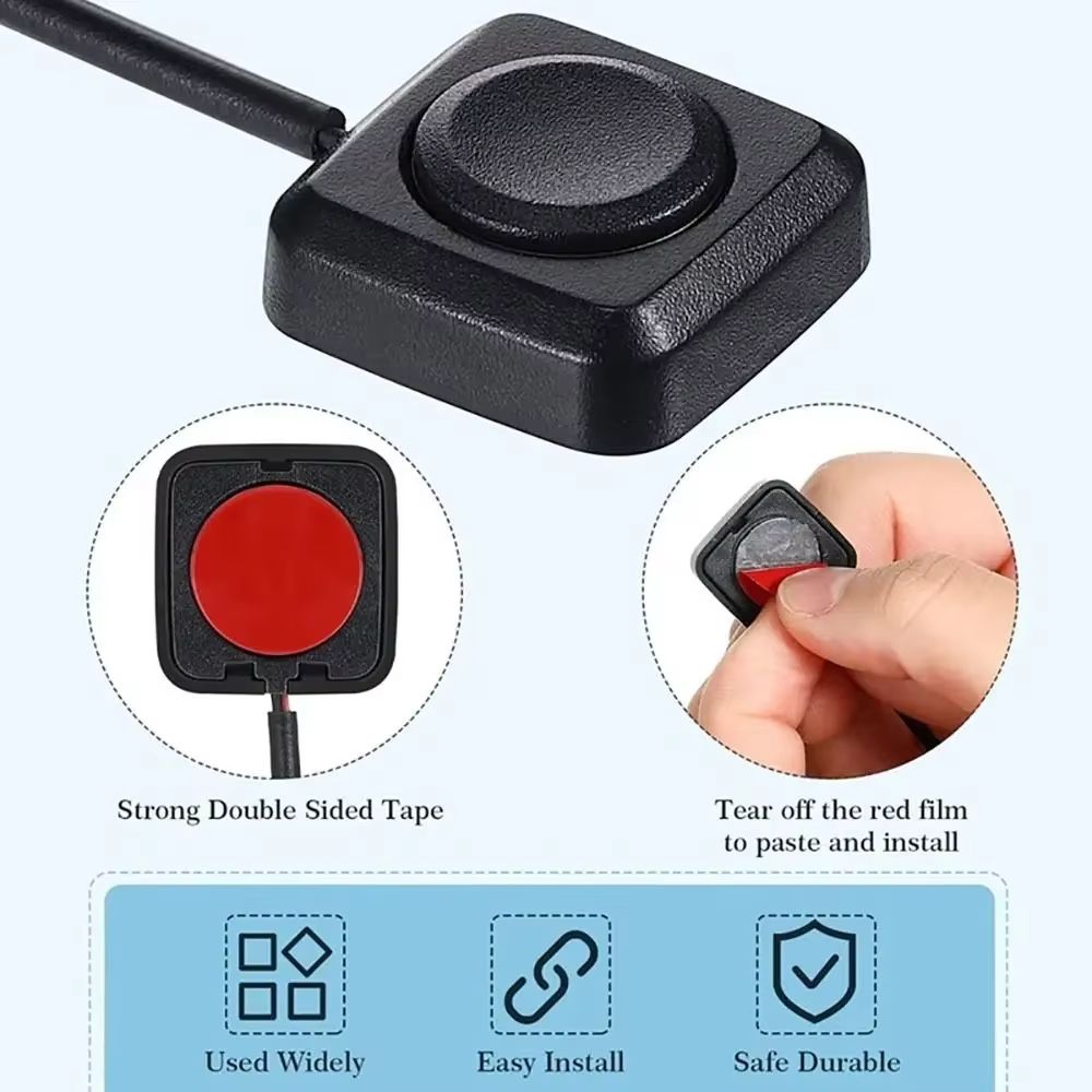 Mini Surface-Mount Momentary Push-Button On/Off Switch (12 V/24 V)