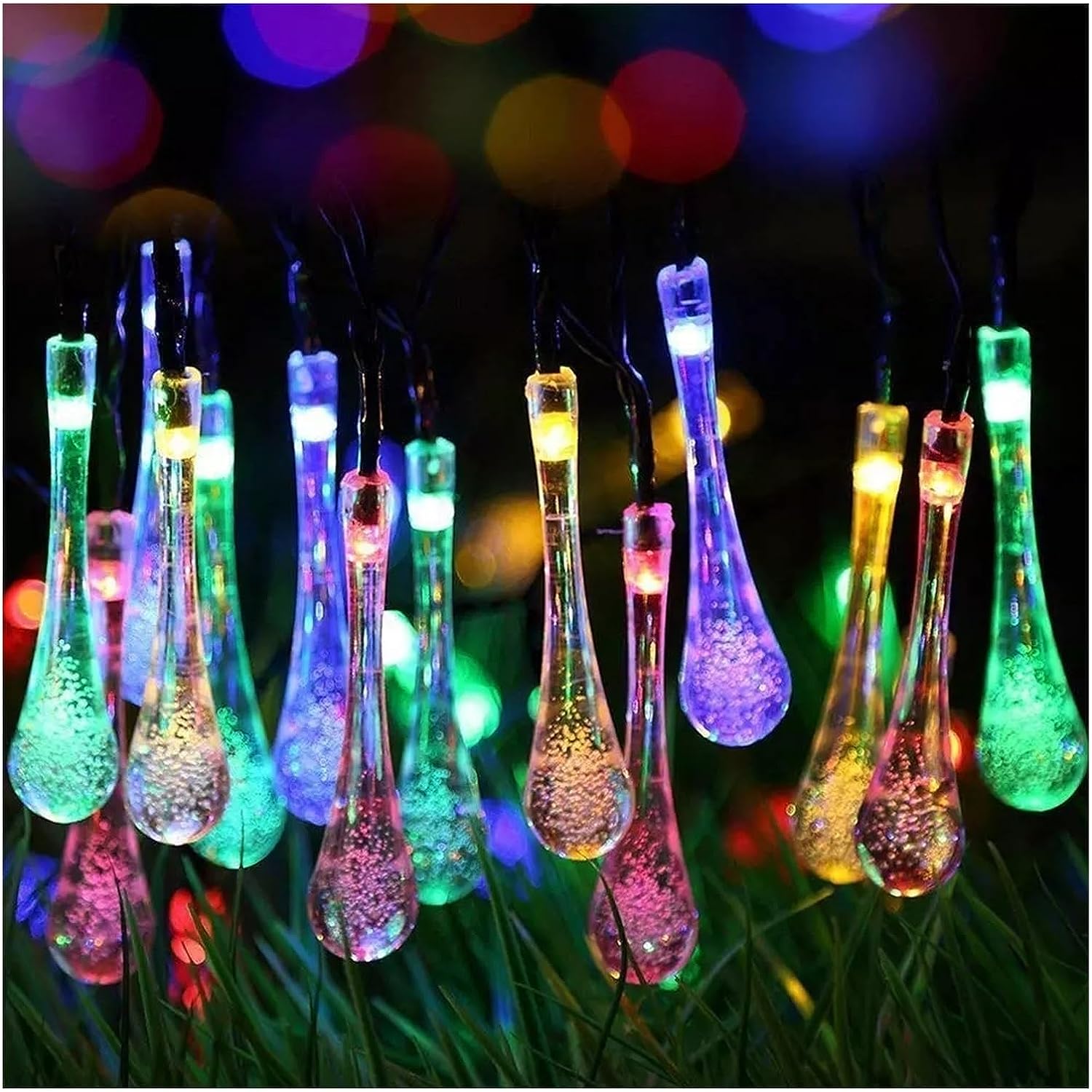 Solar Powered LED String Lights Patio