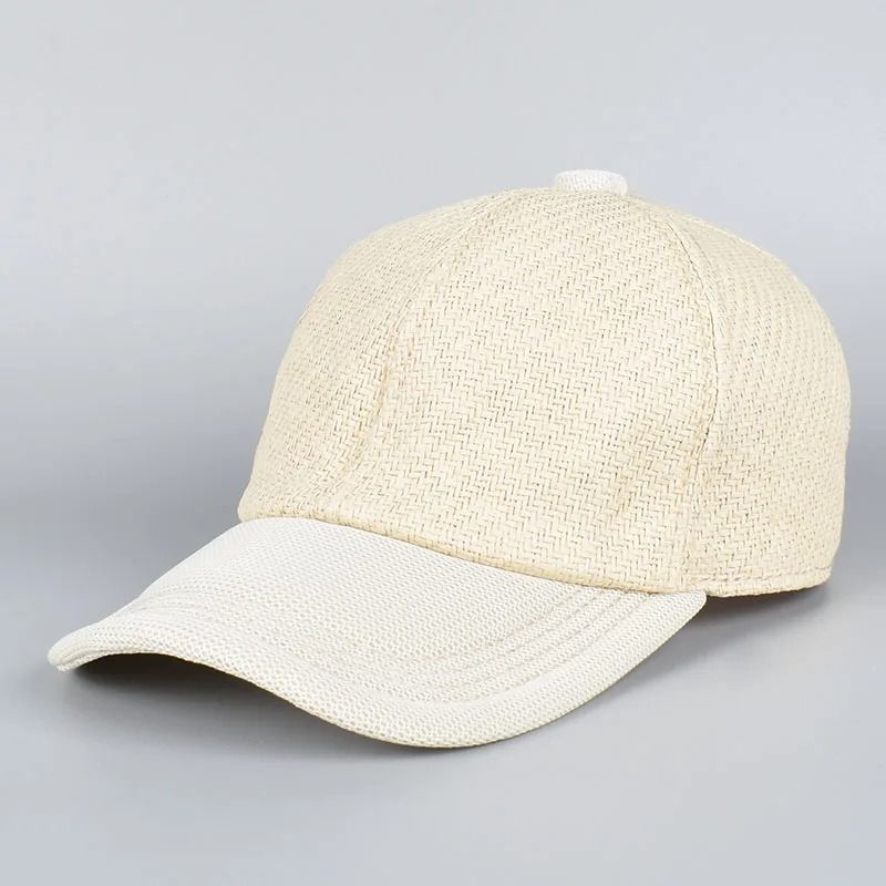 Straw Mesh Baseball Cap & Hybrid Sun Hat