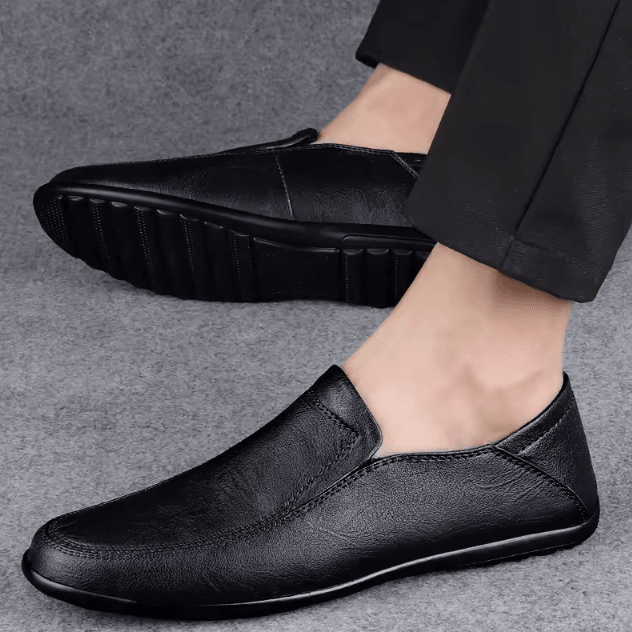 Genuine Leather Mens Casual and Formal Loafers Breathable Slip On Driving Shoes
