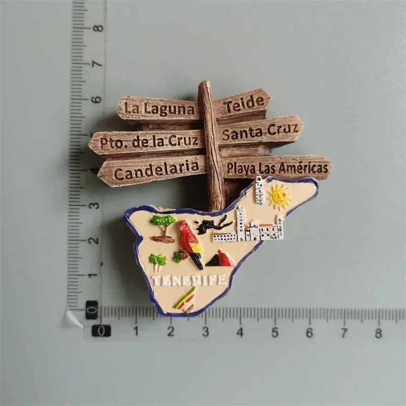 Traveler Narrative Sculpture – High-Definition Tenerife Architectural Magnet