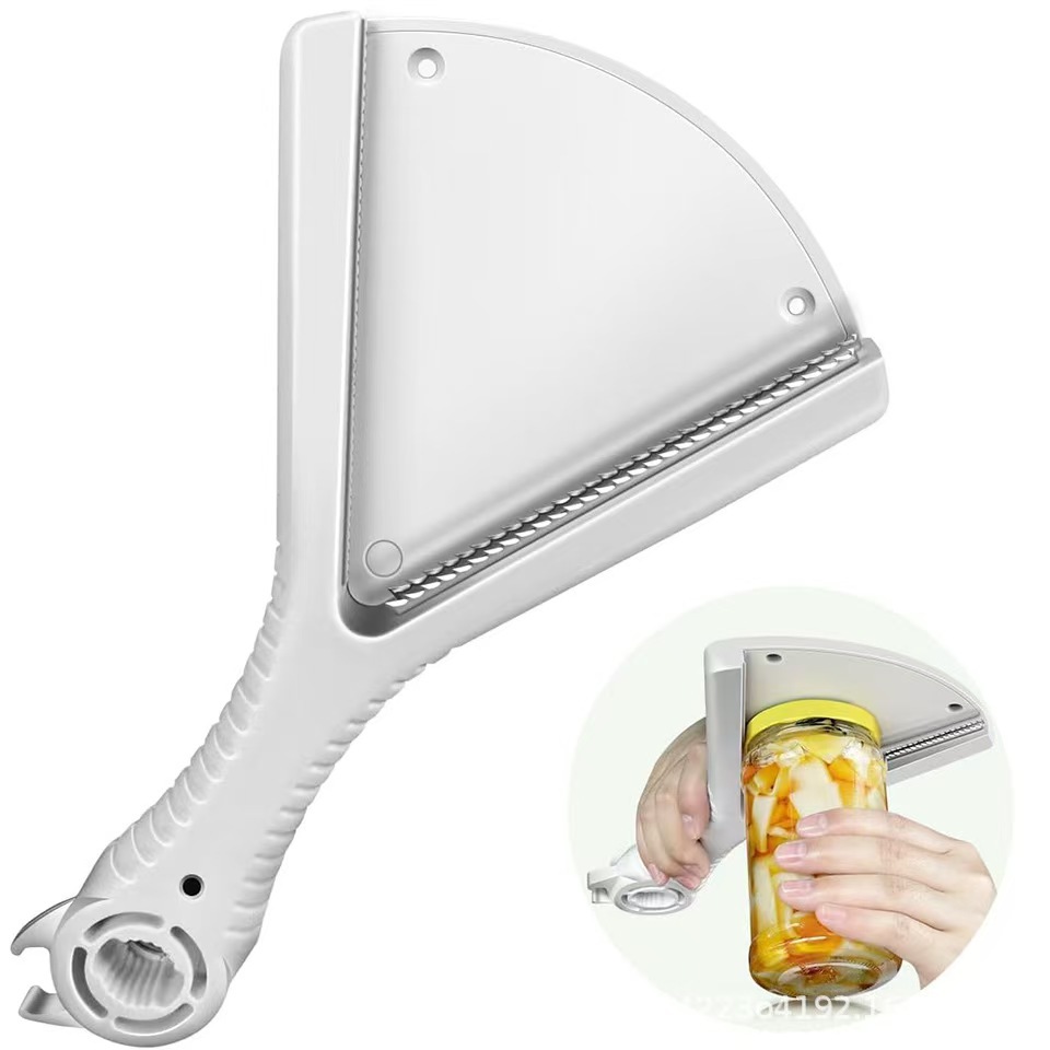 Easy-Grip Can and Bottle Opener with Handle for Kitchen