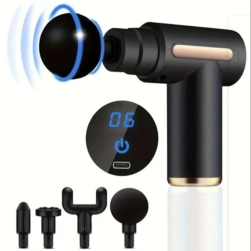 Neck Massager, Body Massage Gun, Deep Muscle Relax, Electric Fitness Equipment, Noise Reduction, Male Female
