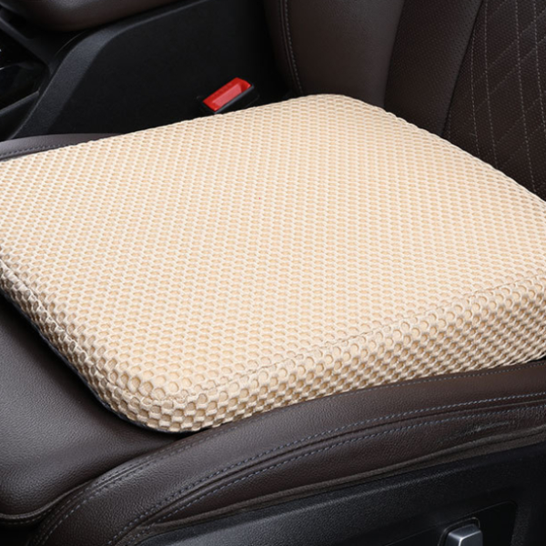 Honeycomb Memory Cotton Car Seat Cushion, Breathable 3D Mesh Booster Cushion, Thickened Sedentary Comfort Support