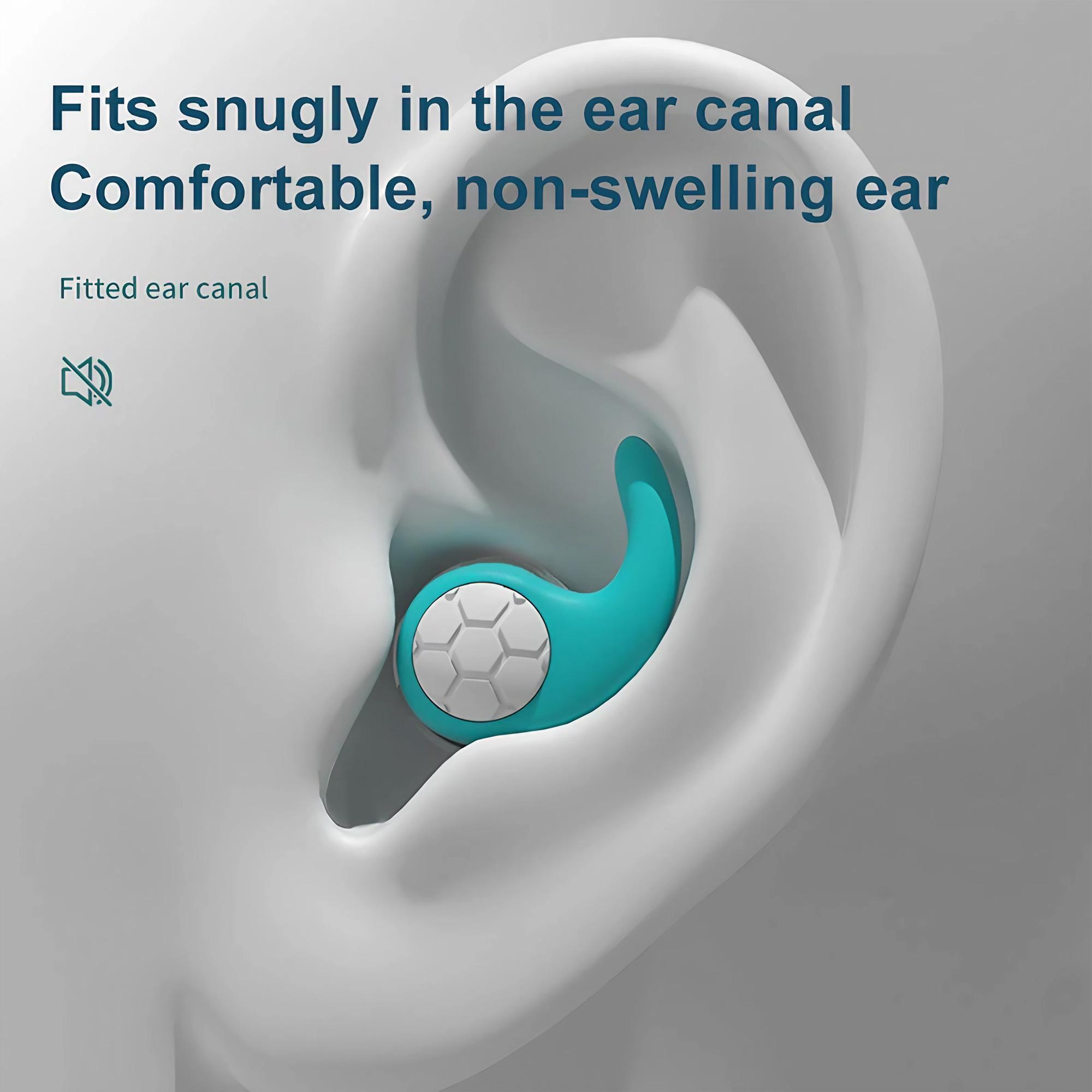Soft Silicone Earplugs for Sleep, Swimming, Noise Cancelling, Waterproof, Comfortable Fit