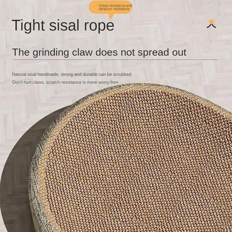 2 In 1 Cat Scratching Board Sisal Cat Scratcher Bed Furniture Protection Toy