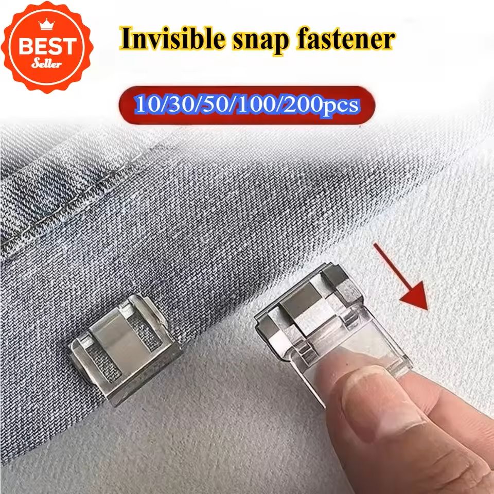 Hidden Trouser Hem Clip – No-Sew Anti-Slip Pants Edge Fixing Clips for Clothes & DIY Tailoring