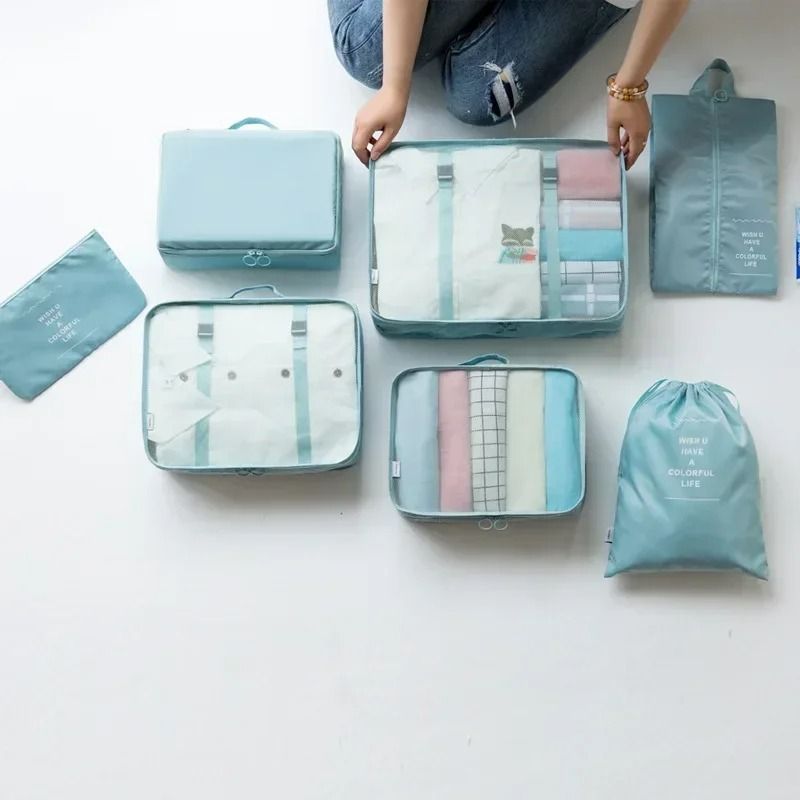 7-Piece Travel Packing Organizer Set