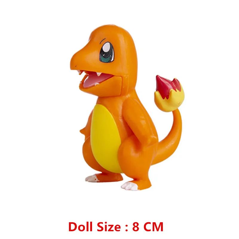 Takara Tomy Pokemon Mini Figures (4–13cm) – Pikachu, Mewtwo & Friends PVC Collectibles