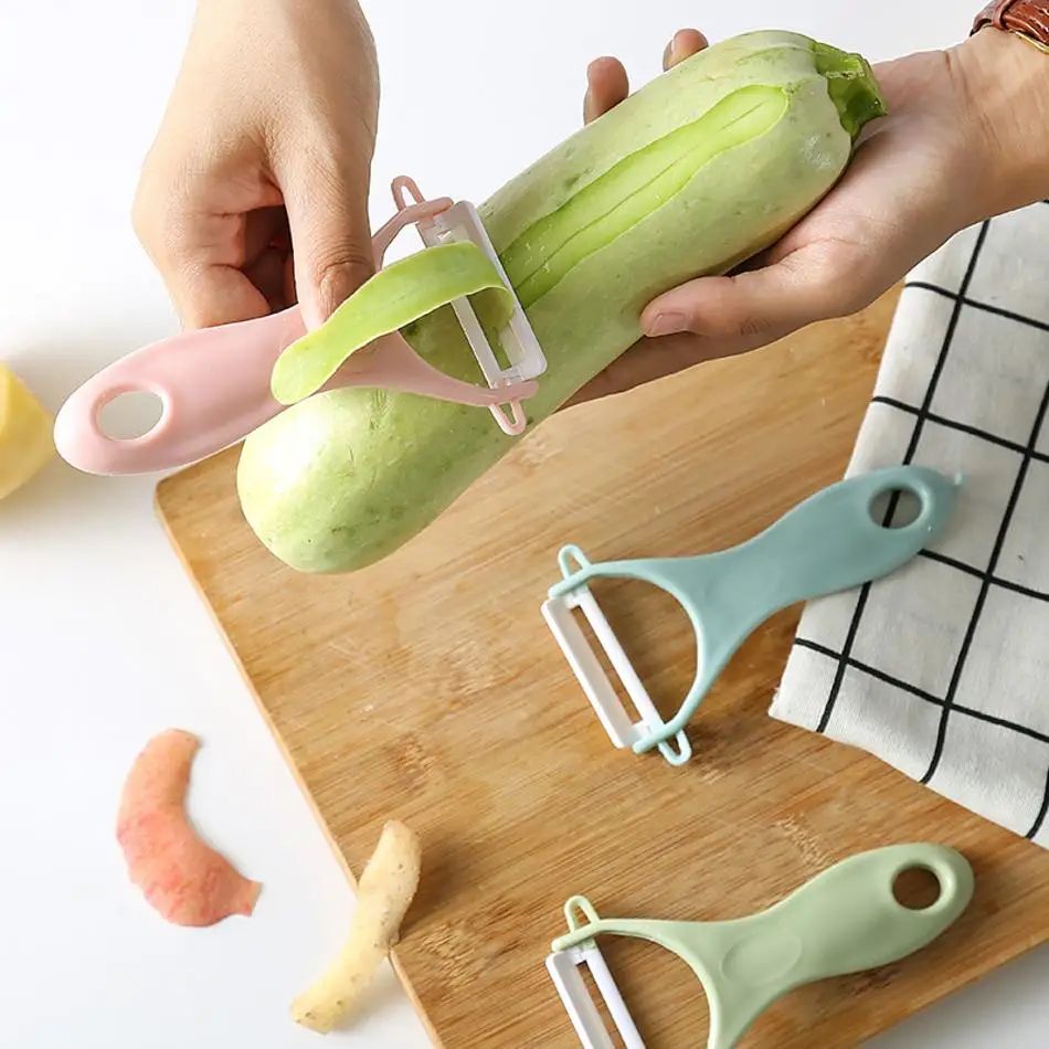 Ceramic Vegetable Peeler Set – Ultra-Sharp Fruit & Potato Peelers (2pcs)