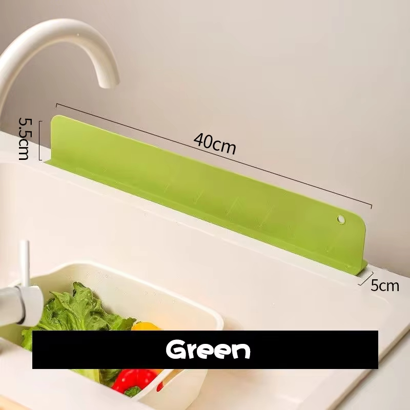 Silicone Sink Splash Guard, Waterproof Kitchen Baffle, Protects Clothes from Splashing Water When Washing Dishes and Veg