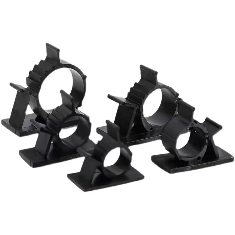 10PCS Adjustable Self-Adhesive Cable Organizer Clips and Wire Tie Mounts