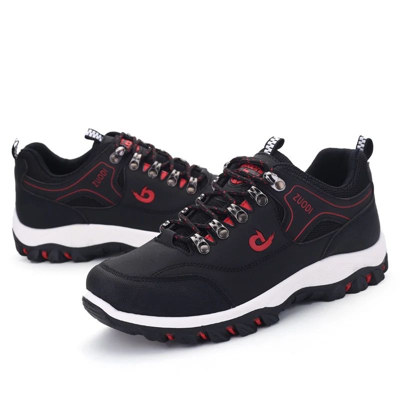 Mens Leather Casual Sneakers Lightweight Walking Shoes
