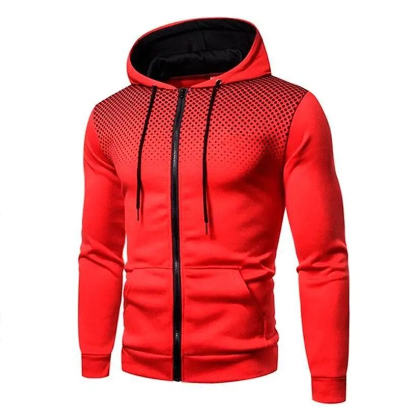 Mens Zip Up Fleece Bomber Jacket Hooded Casual Coat