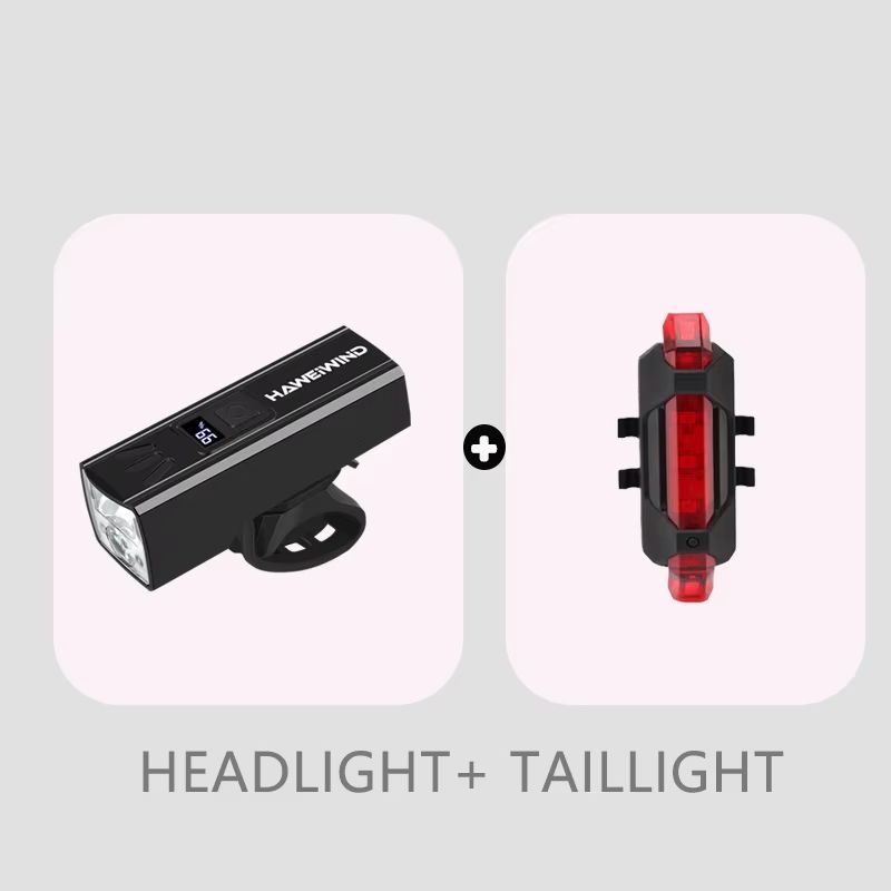 2000Lumens Rechargeable Bicycle Headlight – Waterproof MTB Front Light with Battery Level Display