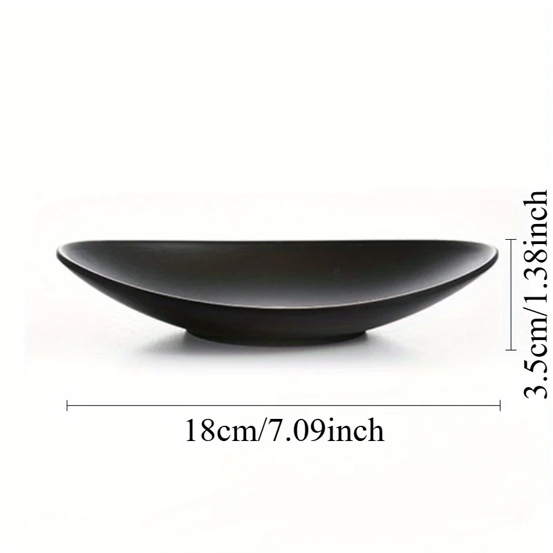 Elegant Oval Black Jewelry & Key Tray - Versatile Organizer for Rings, Keys, and Decorative Items