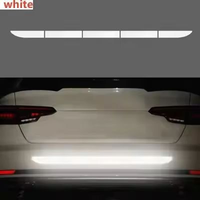 Premium Car Reflective Safety Tape – High-Visibility Trunk & Bumper Warning Sticker