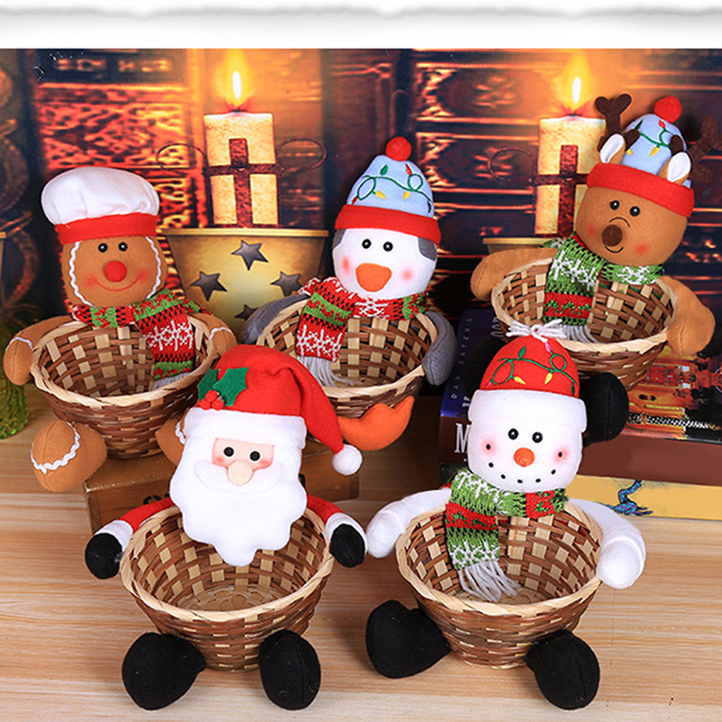 Merry Christmas Decorative Candy, Children's Candy Storage Basket, Desktop Pendant, Christmas Decorative Pendant