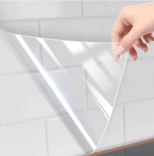 Oil Proof Transparent Wall Sticker Waterproof Clear Contact Paper for Kitchen Protection