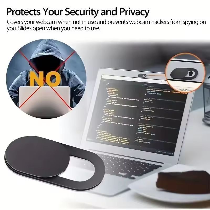 5-Pack Ultra-Slim Camera Privacy Cover – One-Touch Slide for Laptop, Phone & Tablet