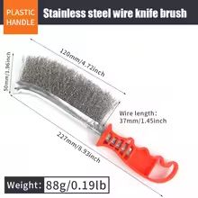 Steel Wire Roller Brush with Wooden Handle – Heavy-Duty Rust Removal & Grill Cleaner