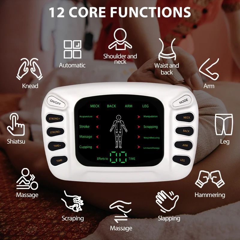Electrostimulator Physiotherapy TENS Machine Electric Muscle Stimulator EMS Pulse Acupuncture Massager for Body Pain Rel