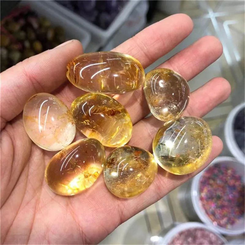 Natural Citrine Tumbled Crystal Stones