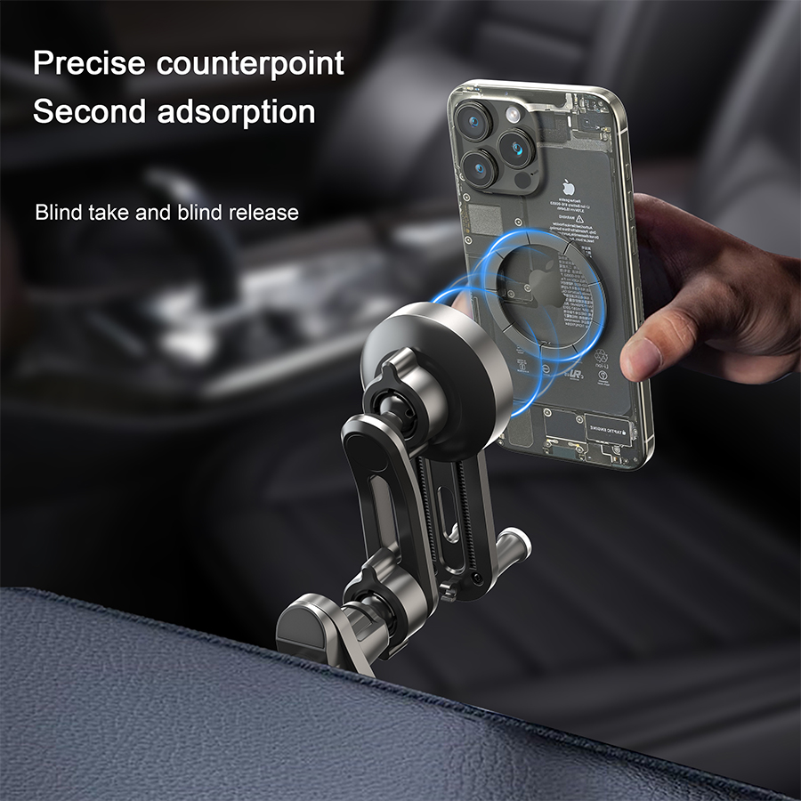 Strengthened Magnetic Car Phone Holder, Magnetic Phone Mount for Car, Compatible with Magsafe, Not Blocking Air Vent