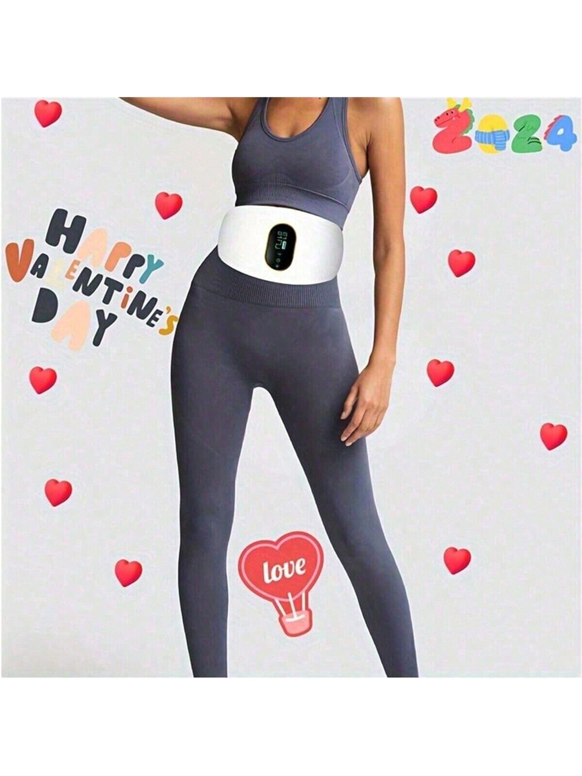 Home Abdominal Massager, Intelligent Waist Massager, Rechargeable Body Massage Device