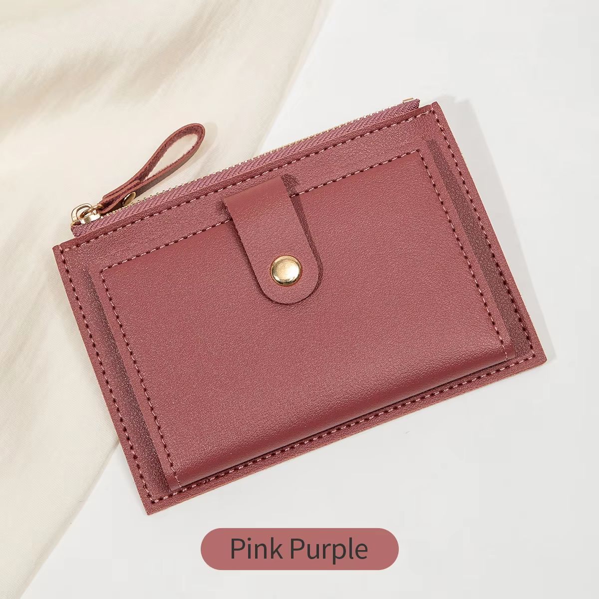 SlimChic Ultra-Thin PU Leather Mini Card Wallet
