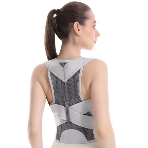 Adjustable Upper Back Posture Corrector Brace with Lumbar Support for Scoliosis and Spine Alignment