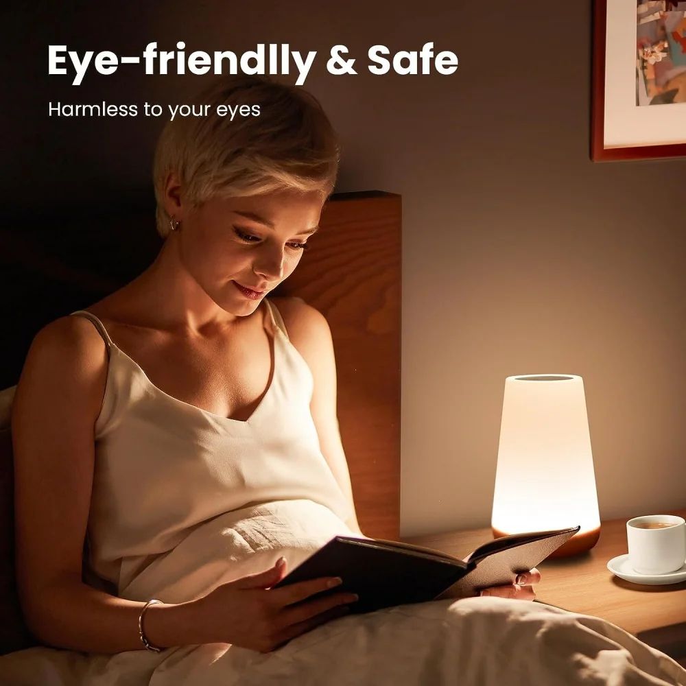 RGB Touch Bedside Lamp Rechargeable Night Light