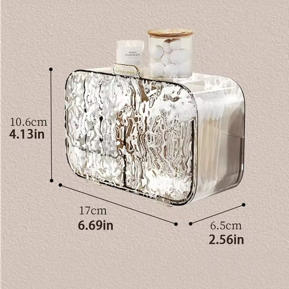Multifunctional Glacier Pattern Makeup Organizer for Bathroom Storage