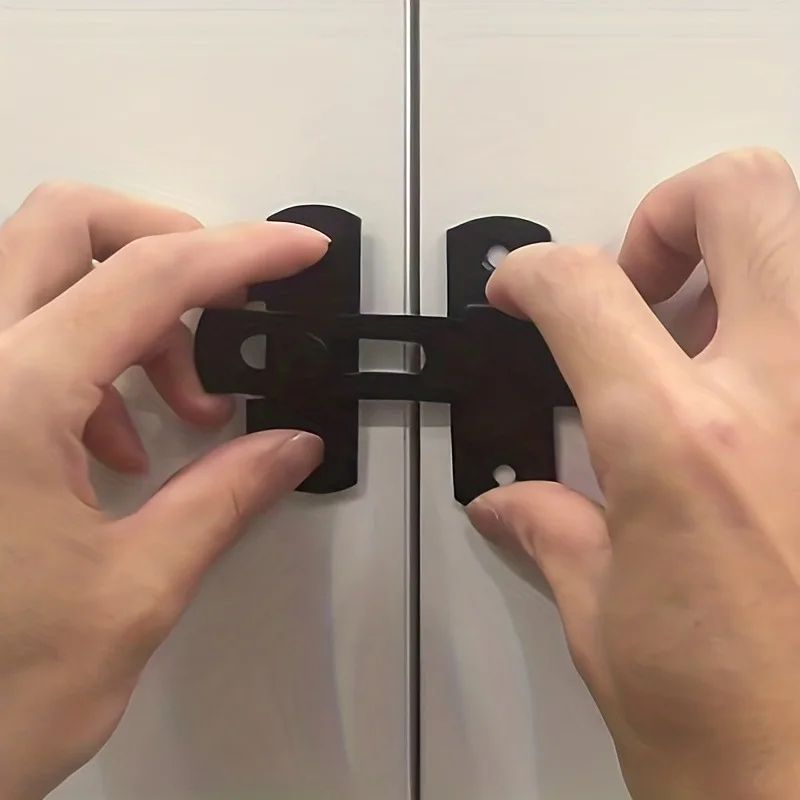 Stainless Steel Barn Door Lock - Sliding Door Latch with 0°/180° Flip for Bathrooms, Garages & Pet Doors