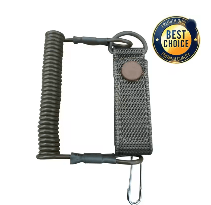 Tactical Elastic Safety Lanyard Anti Lost Gear Retention Rope